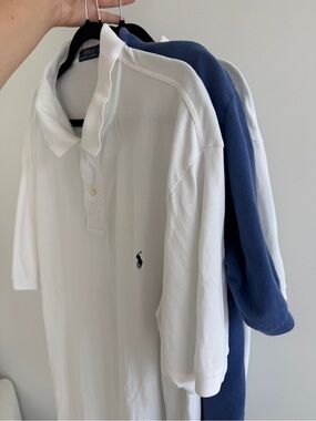 Bundle of 3 Men’s Short Sleeve 100% Cotton Polos Polo Ralph Lauren & Old Navy